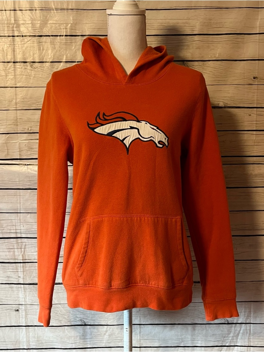 PINK Victoria's Secret Denver Broncos Pullover Hoodie with Classic White Logo